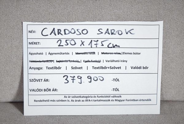 Cardoso ülőgarnitúra